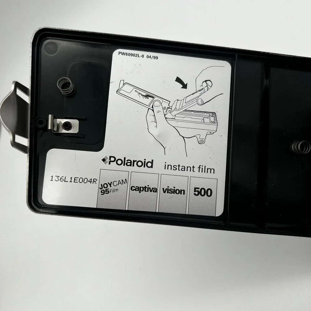 Polaroid JOYCam Instant Film Camera Silver Vintage 90s Retro Y2K Point‎ & Shoot
